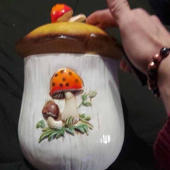 Vintage Other - Rare Sears Merry Mushroom Xl Cookie Jar. Japan Sticker *update 145 To 75